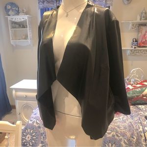 TORRID Black Faux Leather Jacket